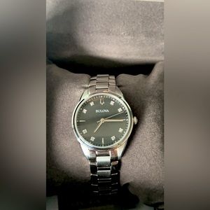 NWT - Genuine Diamond Bulova Mother of Pearl Watch